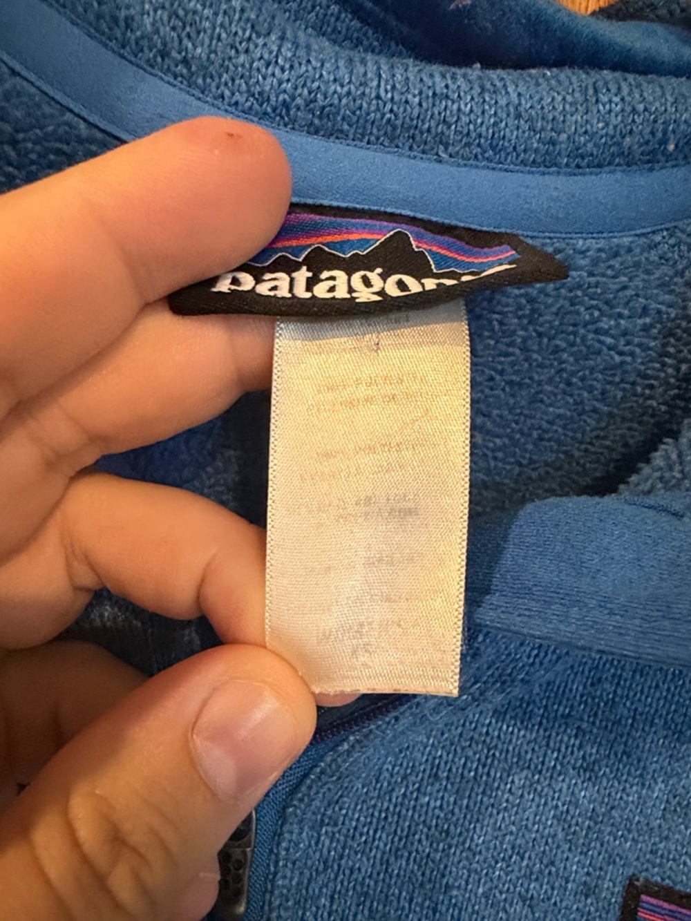 Patagonia Womens Blue Quarter-Zip Fleece Pullover Size XS - Picture 3 of 7